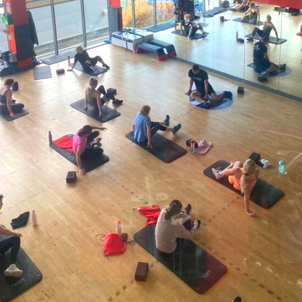 group of people in a movestrong class