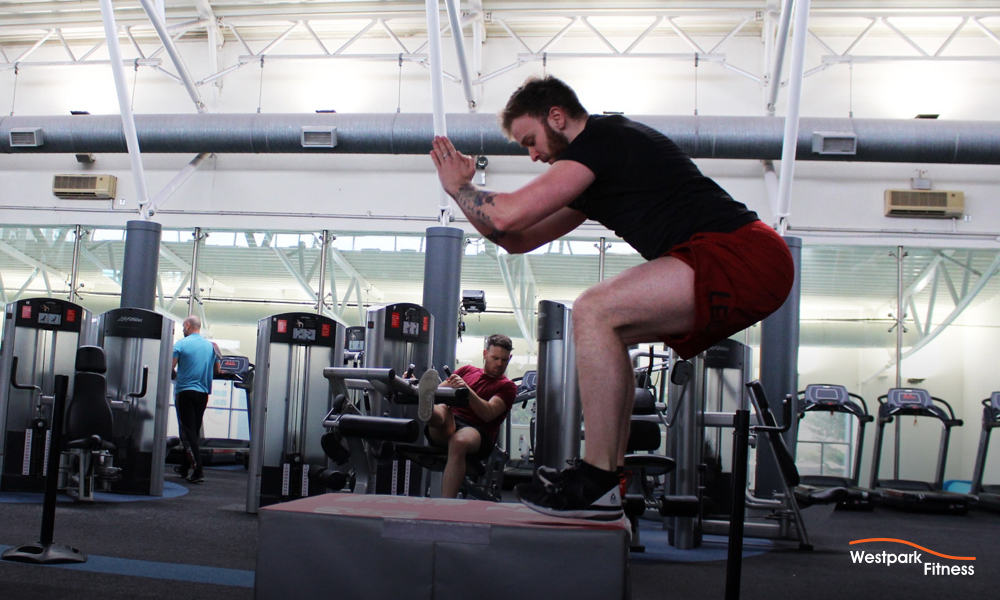 box jump exericse at westpark fitness