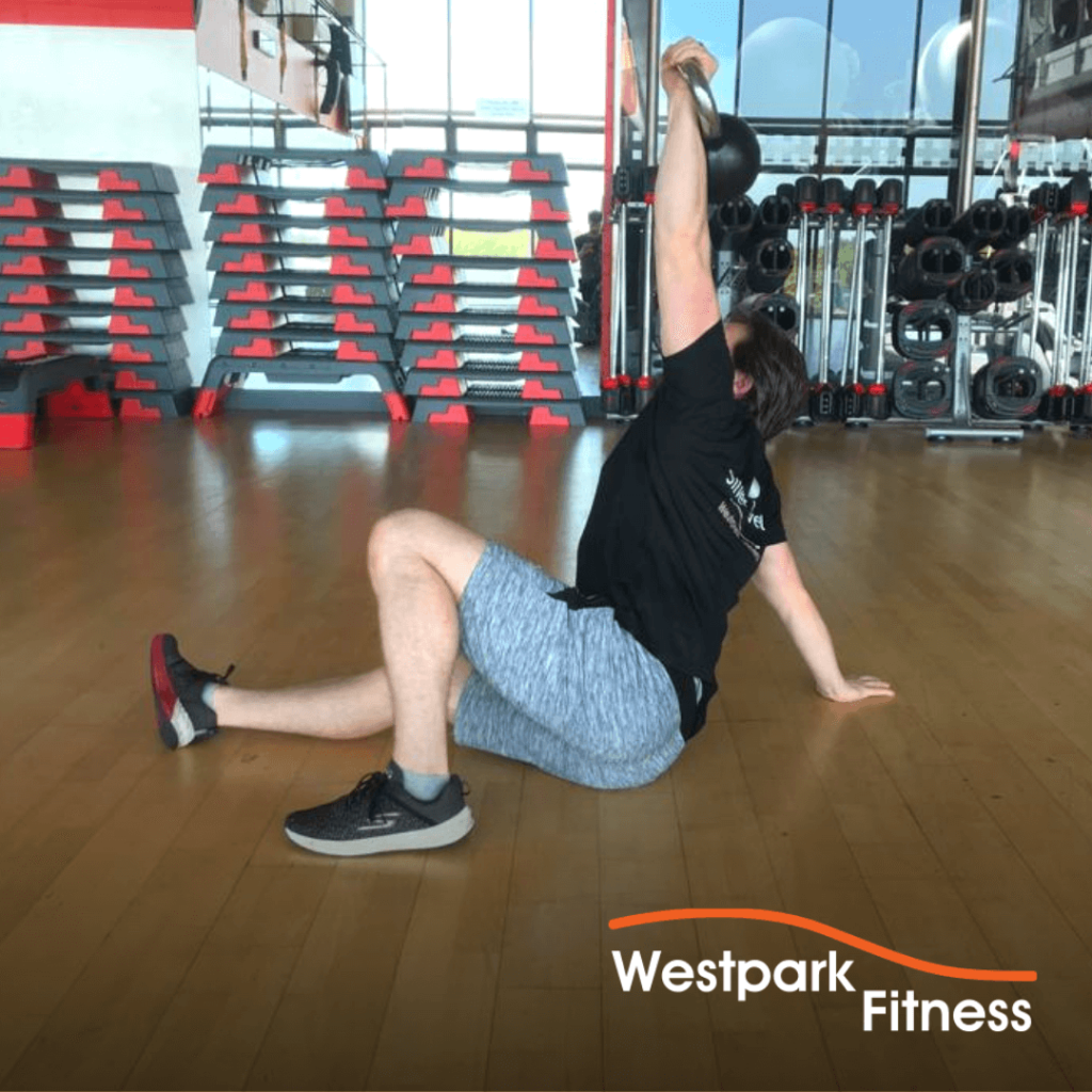 turkish getup exercise at westpark fitness