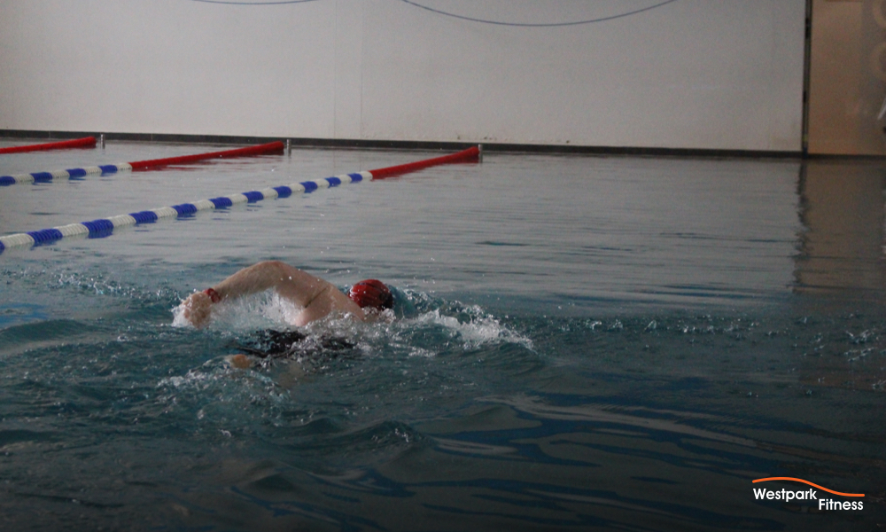 swimming lessons in tallaght dublin 24 westpark fitness swimming pool with a swimmer swimming