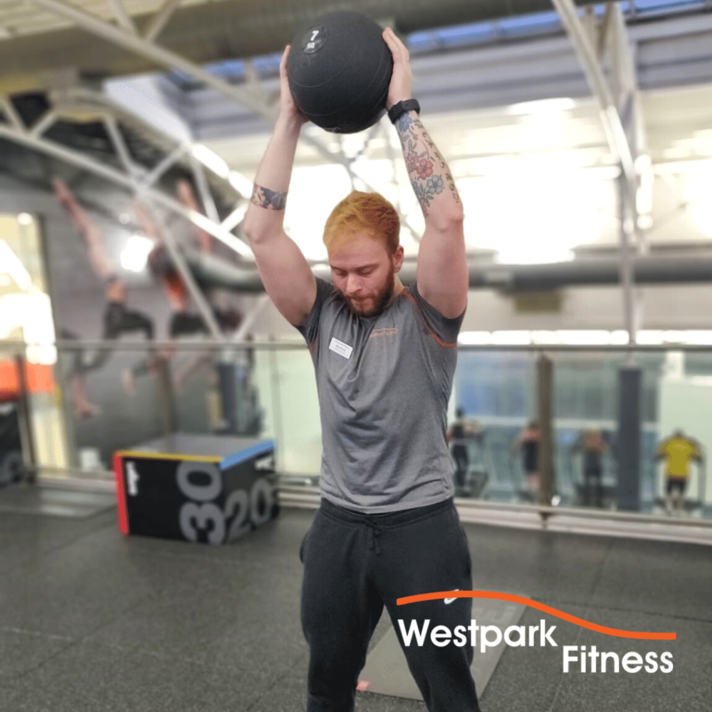 medicine ball slam exercise of the week at westpark fitness