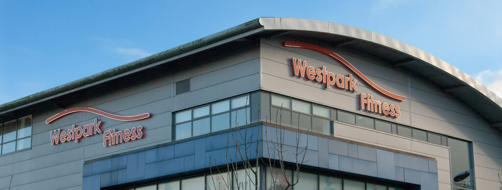 2018 westpark fitness exterior view of building showing signage and windows in the daytime