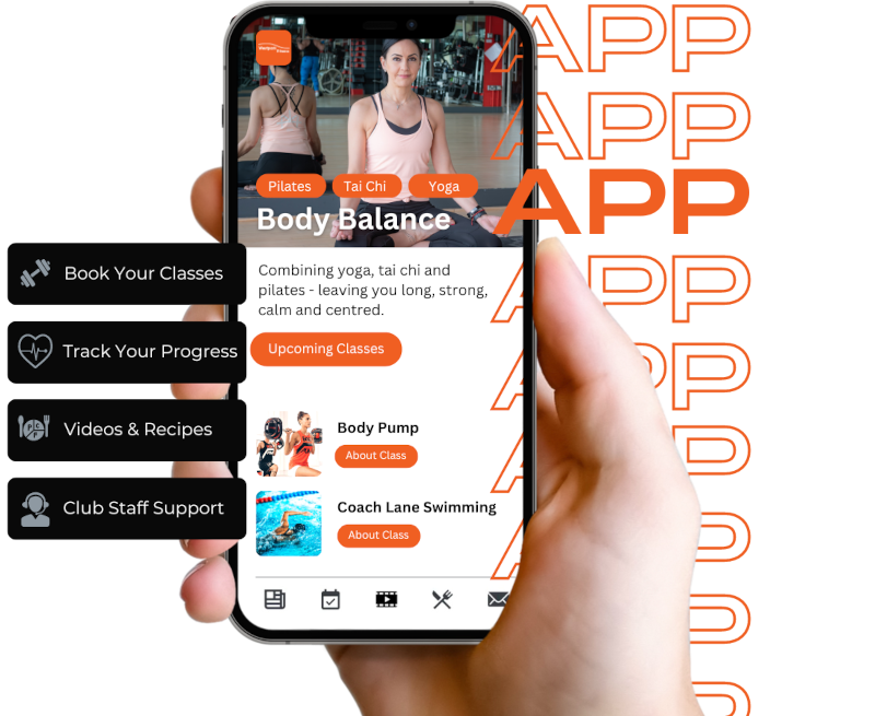 westpark fitness app on a mobile device